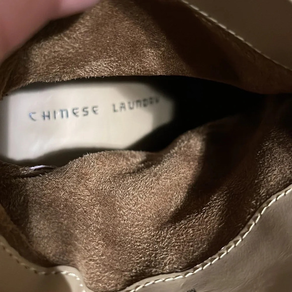 Chinese Laundry Wedge Boot Tan Cognac Size 7 - Picture 15 of 16